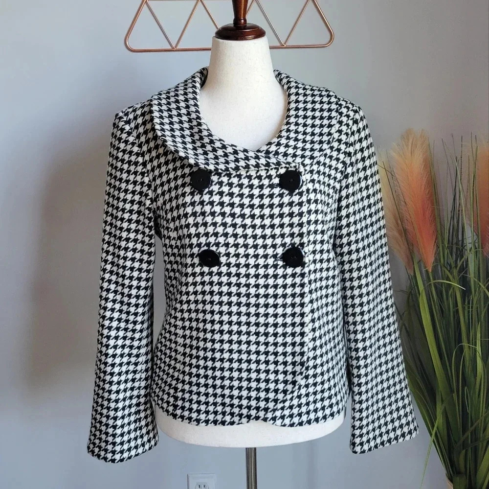 Pendleton, Houndstooth Virgin Lambs Wool Double B… - image 9